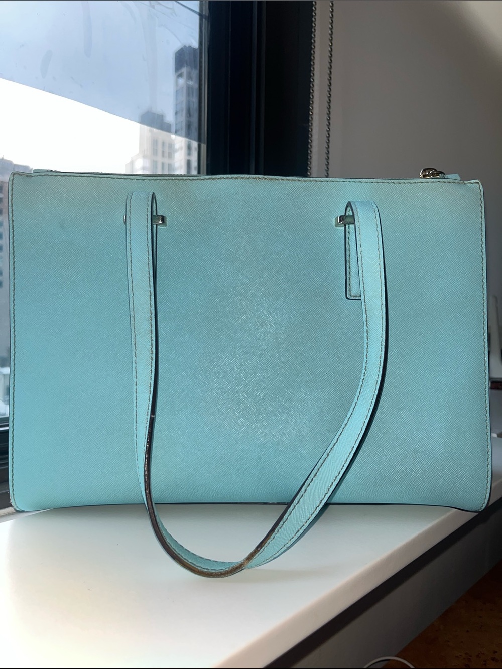 kate spade Light Blue Structured Tote